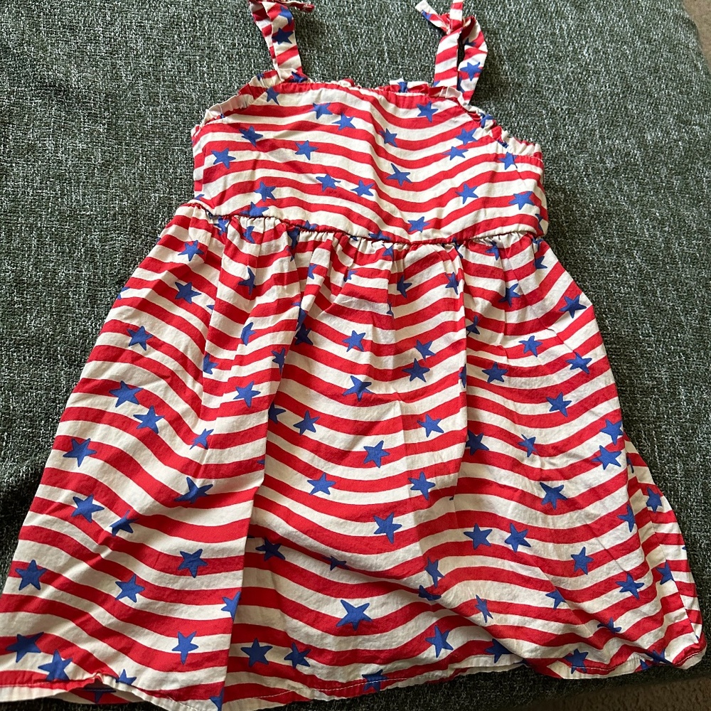 Cat and Jack red white and blue dress
